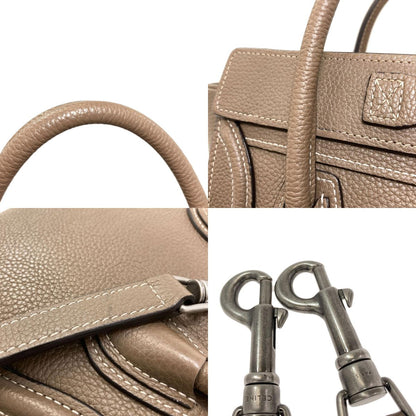 CELINE Luggage nano 2 WAY Handbag Calf Ladies [Used]