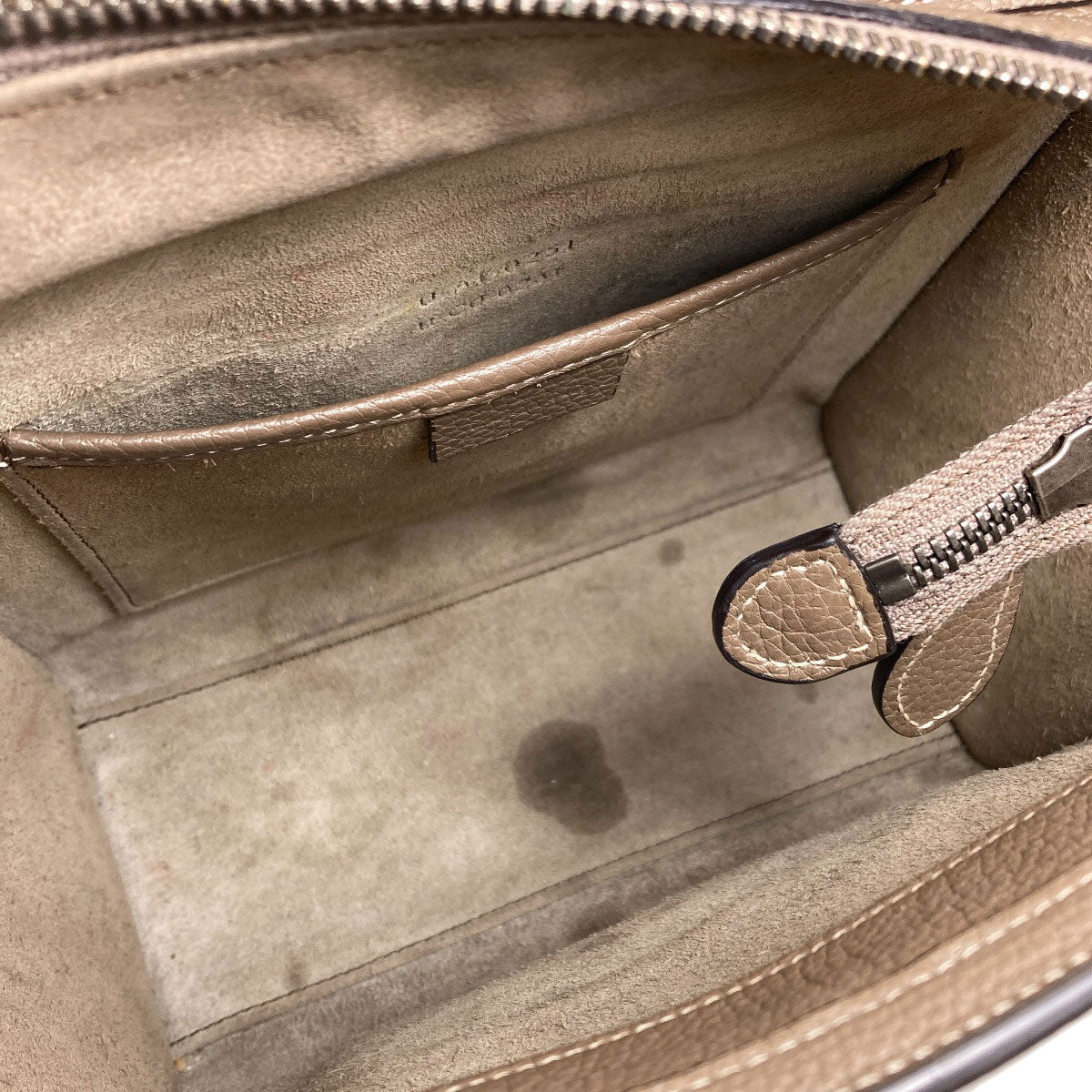 CELINE Luggage nano 2 WAY Handbag Calf Ladies [Used]