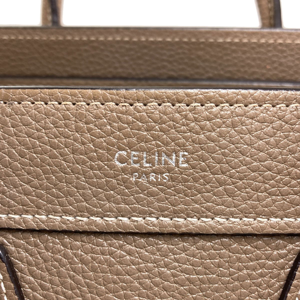 CELINE Luggage nano 2 WAY Handbag Calf Ladies [Used]