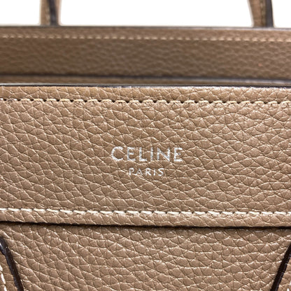 CELINE Luggage nano 2 WAY Handbag Calf Ladies [Used]