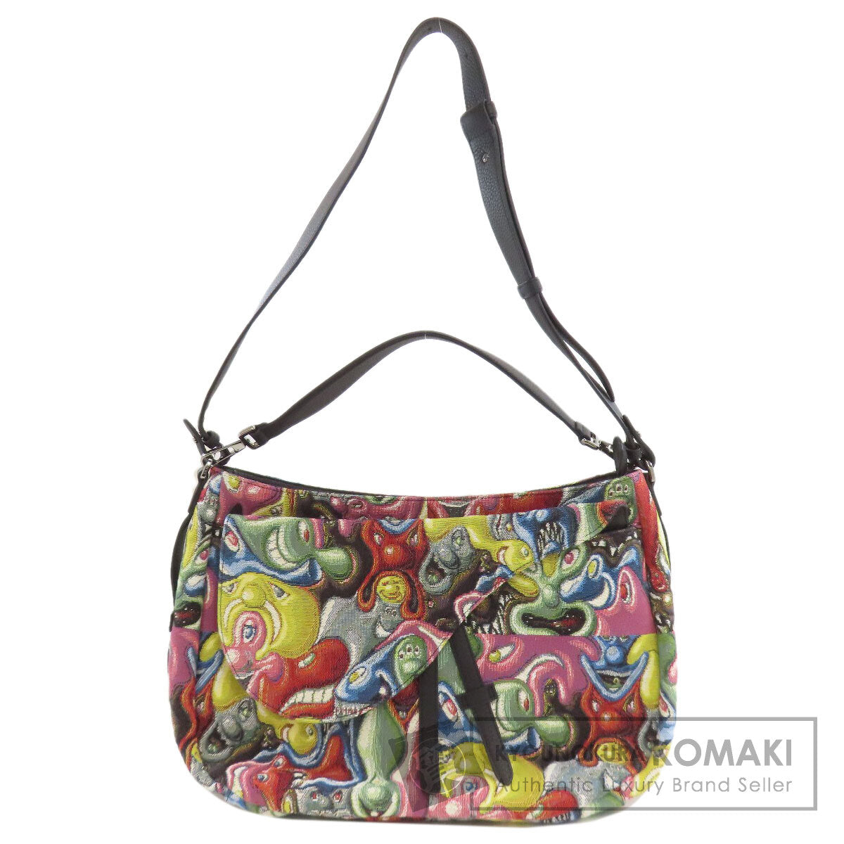 CHRISTIAN DIOR Kenny Scharf Collaboration 2-Way Saddle Tote Bag Canvas Ladies [Used]