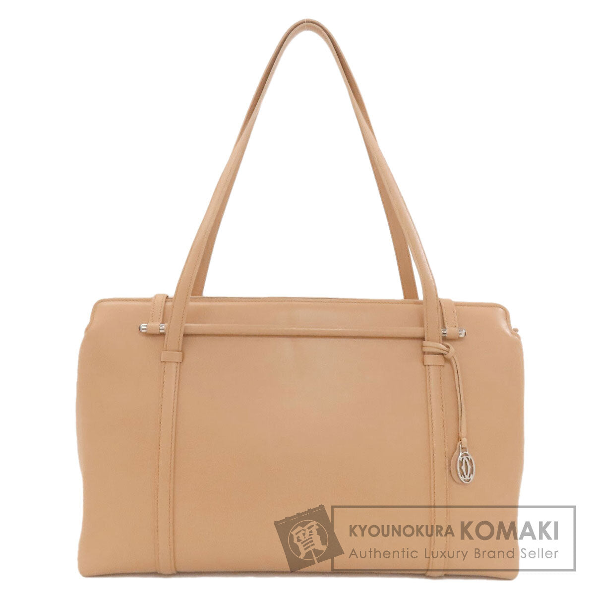 CARTIER Cabochon Tote Bag Leather Ladies [Used]