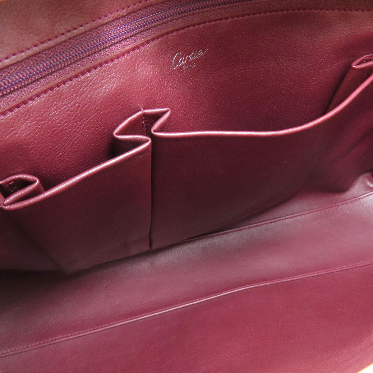 CARTIER Cabochon Tote Bag Leather Ladies [Used]