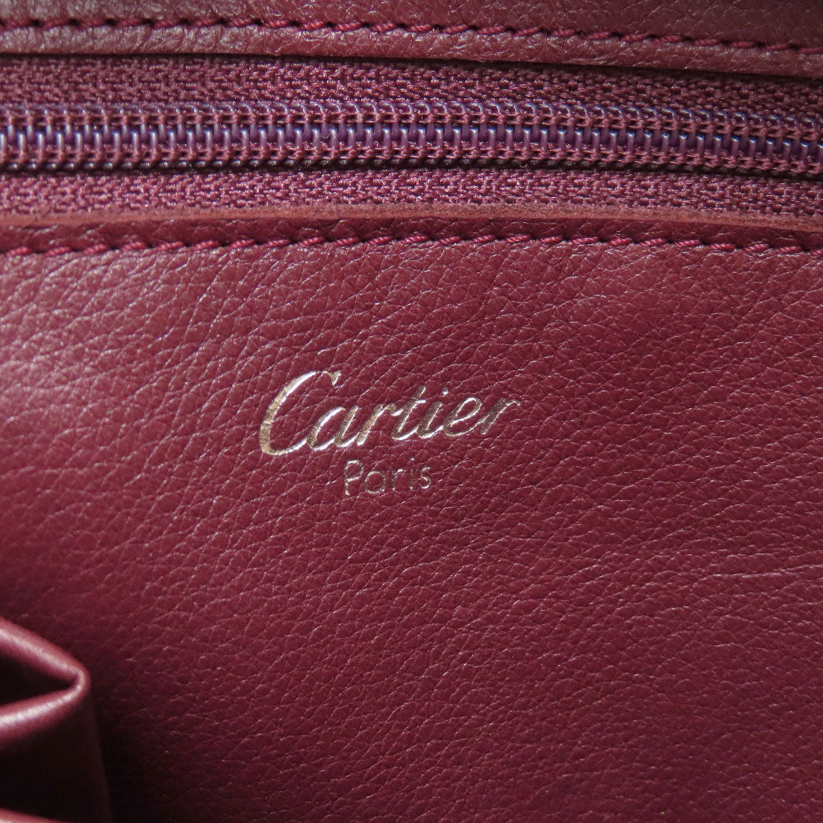 CARTIER Cabochon Tote Bag Leather Ladies [Used]