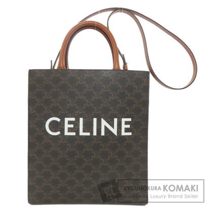 セリーヌ バーティカルカバ トリオンフ 2WAY ハンドバッグ PVC/レザー レディース 【中古】【CELINE】