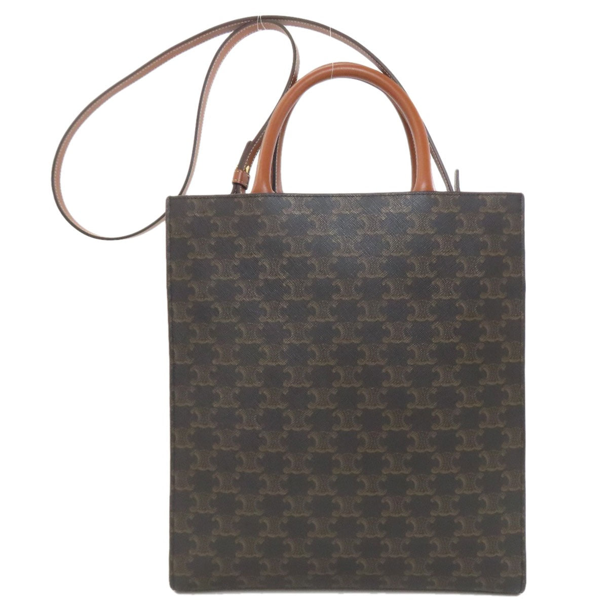 セリーヌ バーティカルカバ トリオンフ 2WAY ハンドバッグ PVC/レザー レディース 【中古】【CELINE】