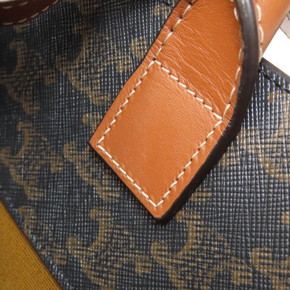 セリーヌ バーティカルカバ トリオンフ 2WAY ハンドバッグ PVC/レザー レディース 【中古】【CELINE】