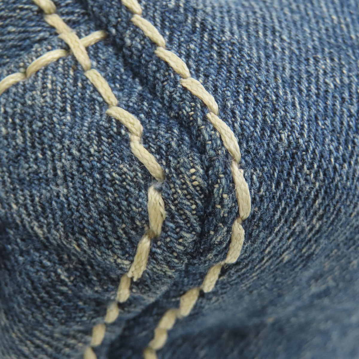 PRADA Logo Hardware Cosmetics Pouch Denim Ladies [Used]