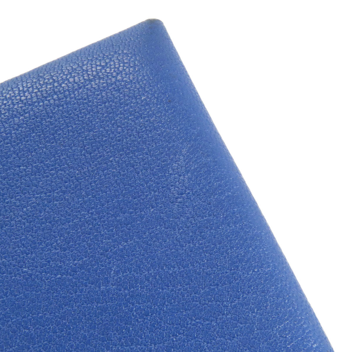 HERMES Calvi Duo Blue France SilverHardware Card Case Chevre Ladies [Used]