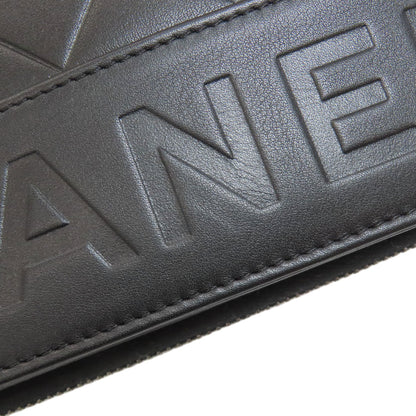 CHANEL Matelasse SilverHardware Long wallet (with coin pocket) Calf Ladies [Used]