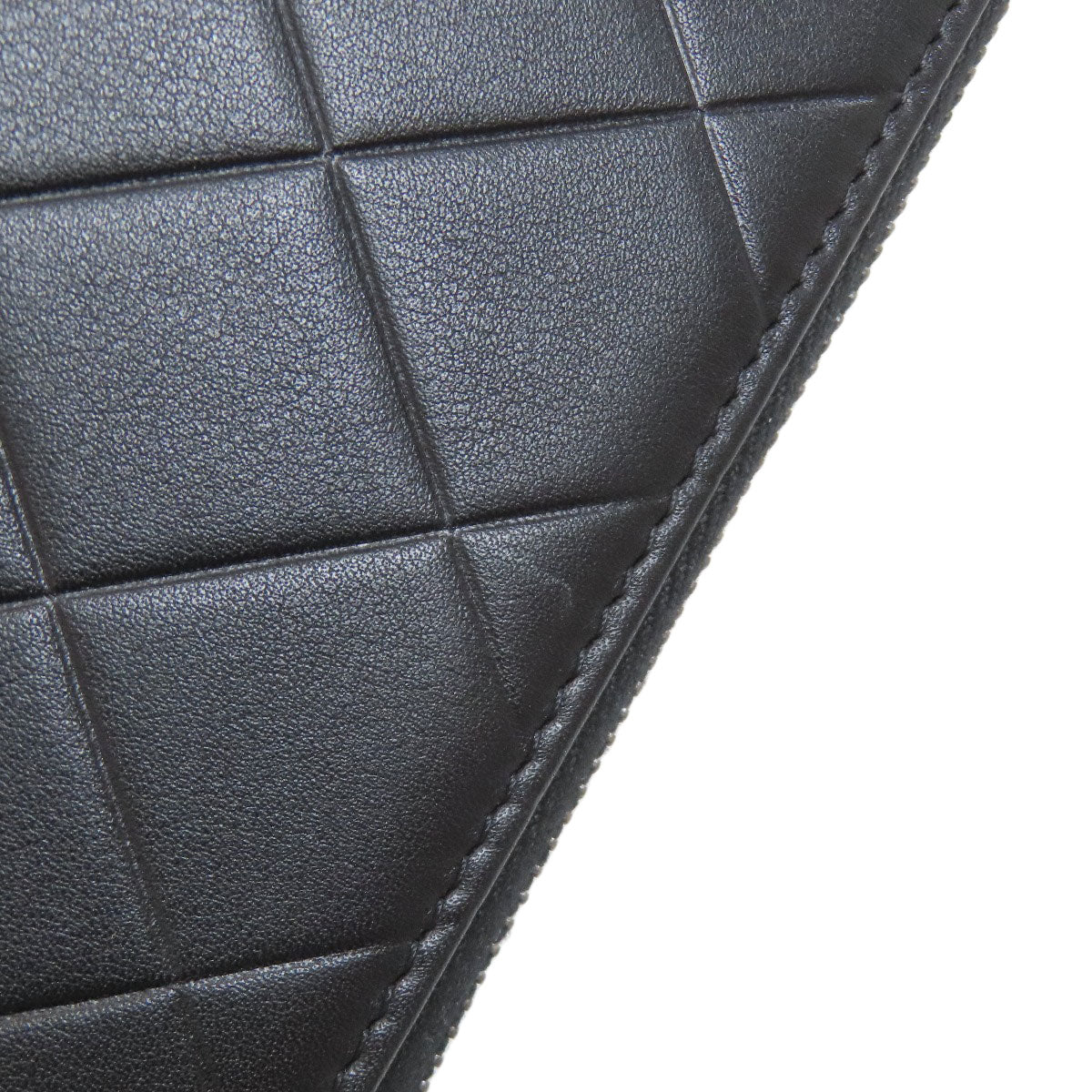 CHANEL Matelasse SilverHardware Long wallet (with coin pocket) Calf Ladies [Used]