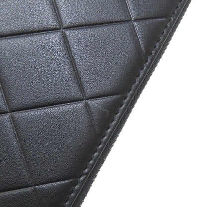 CHANEL Matelasse SilverHardware Long wallet (with coin pocket) Calf Ladies [Used]