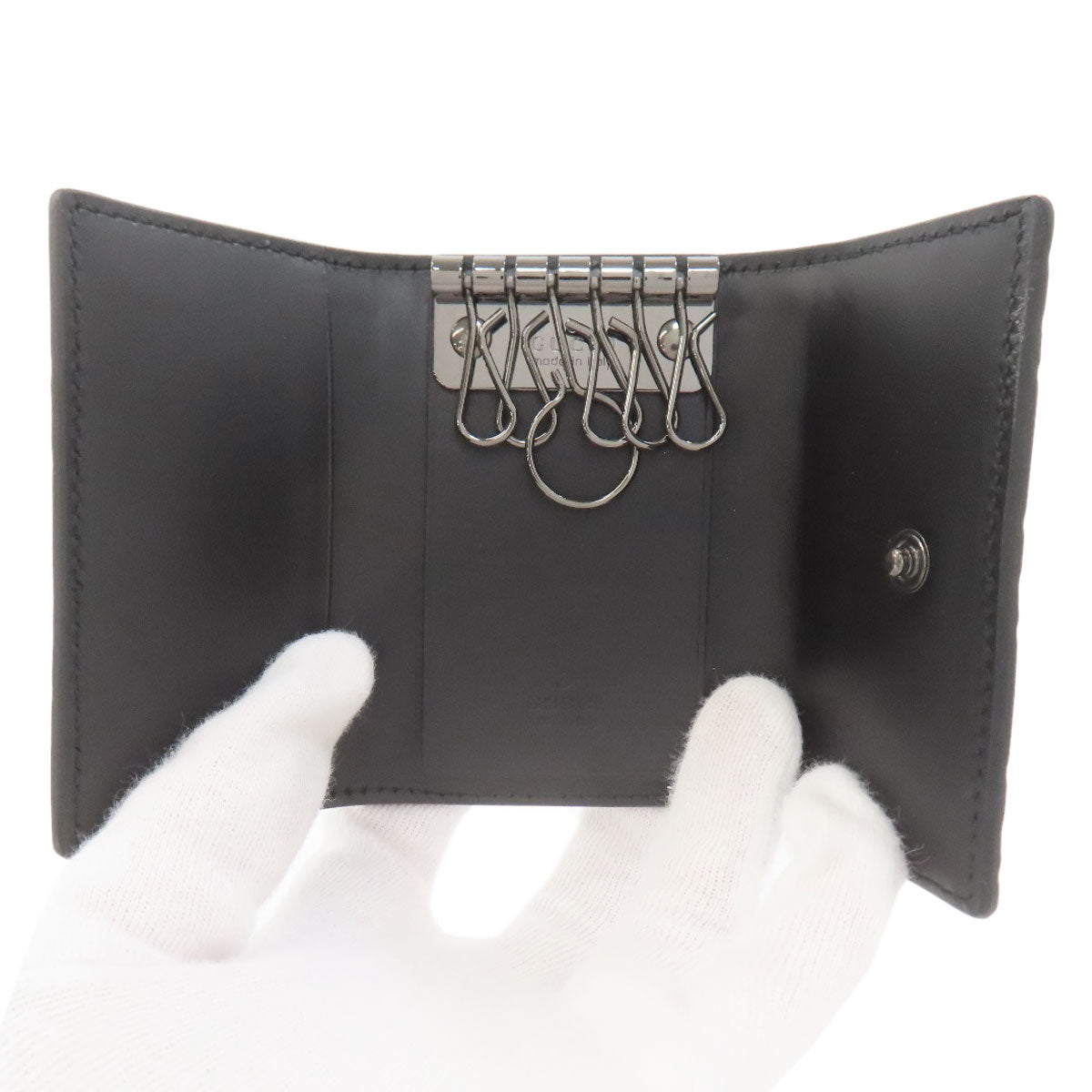 GUCCI 237509 GG signature guccissima key holder Leather Ladies [Used]