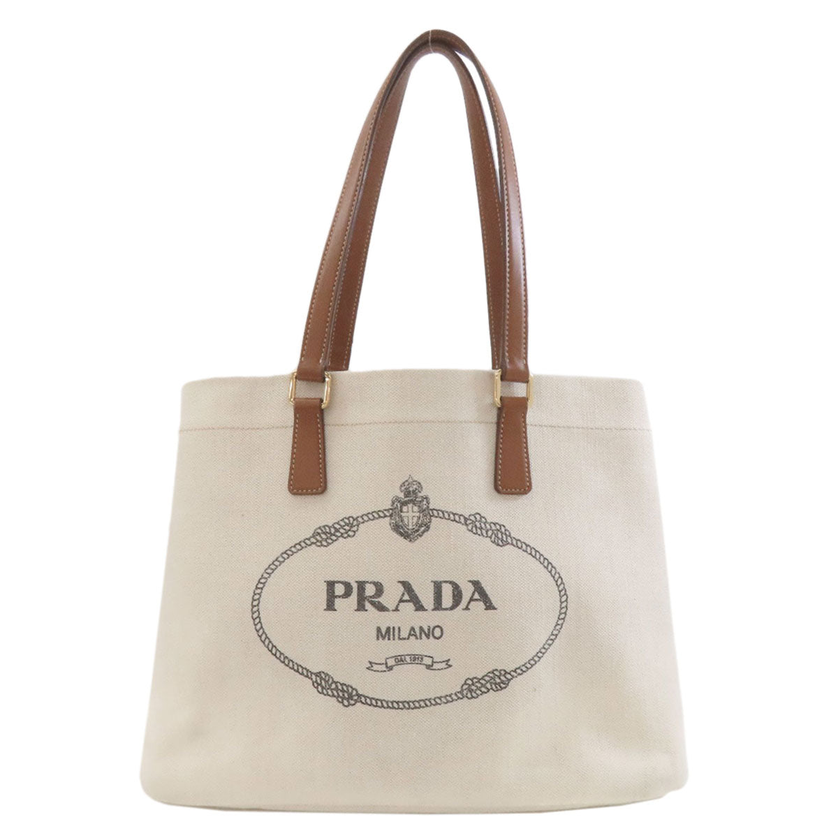 プラダ 1BG355 ロゴ トートバッグ キャンバス レディース 【中古】【PRADA】
