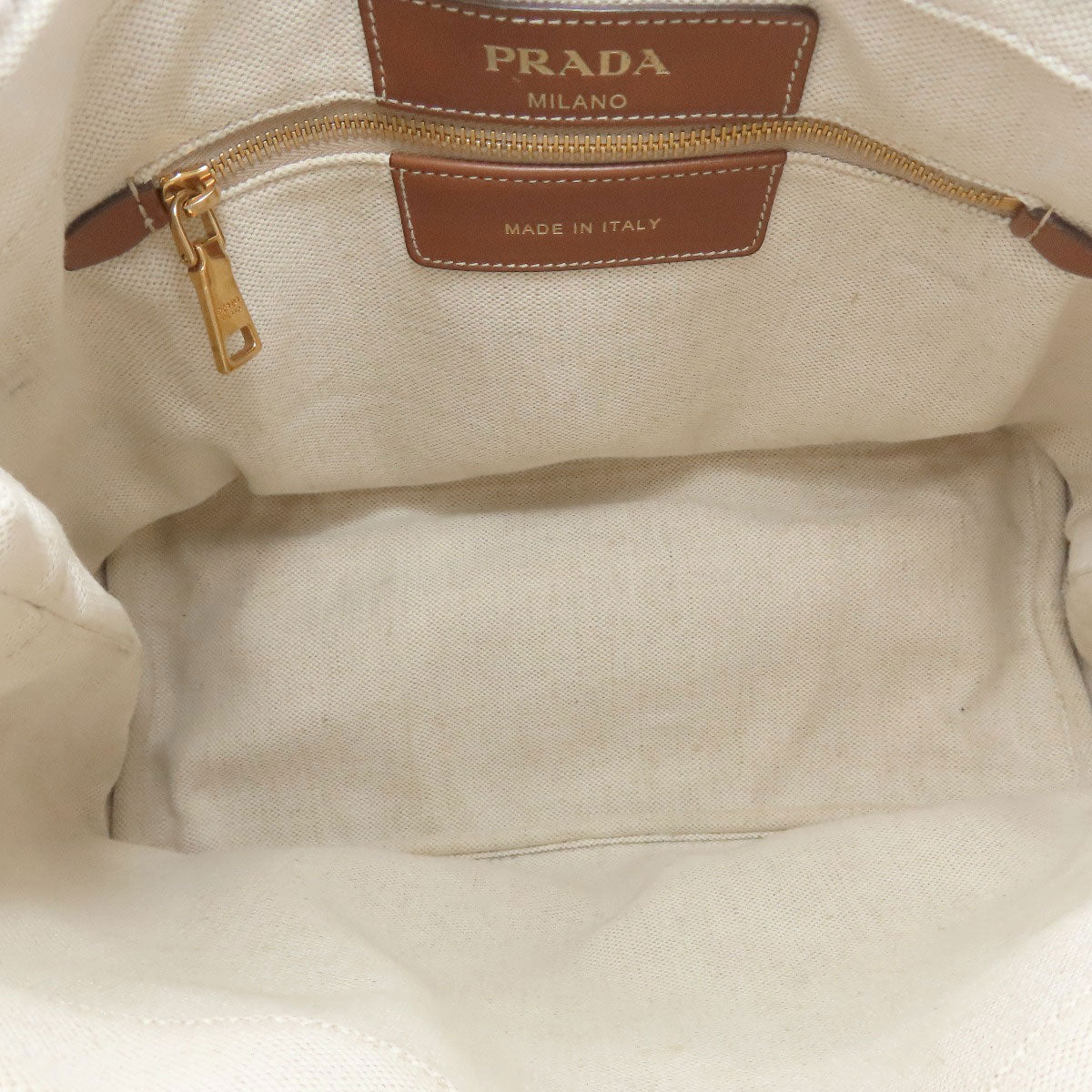 プラダ 1BG355 ロゴ トートバッグ キャンバス レディース 【中古】【PRADA】