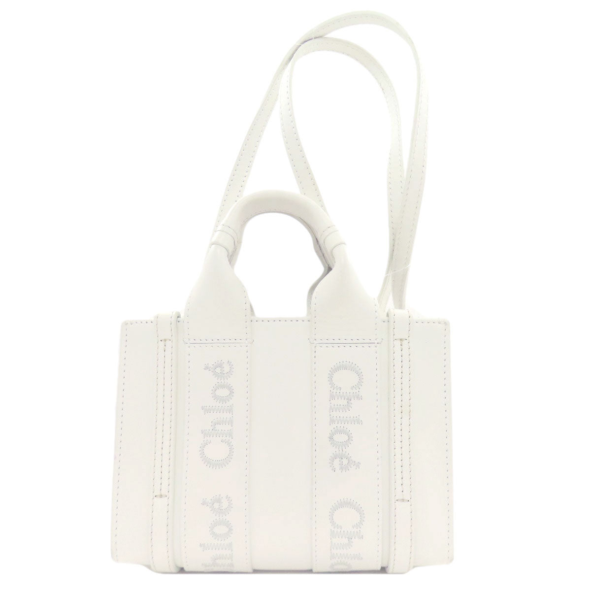 クロエ ウッディ ミニ 2WAY ハンドバッグ レザー レディース 【中古】【CHLOE】