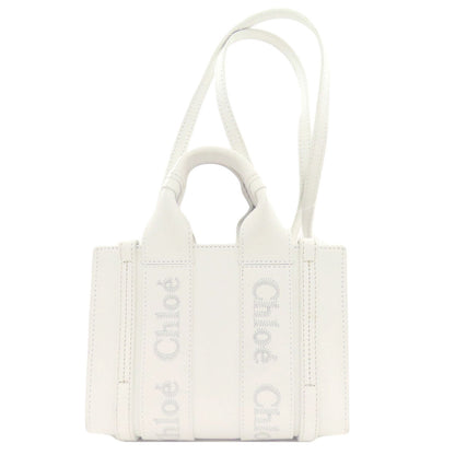 クロエ ウッディ ミニ 2WAY ハンドバッグ レザー レディース 【中古】【CHLOE】