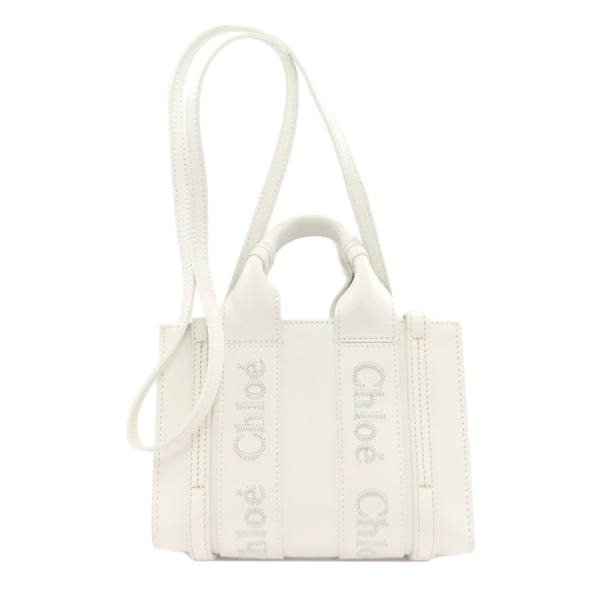 クロエ ウッディ ミニ 2WAY ハンドバッグ レザー レディース 【中古】【CHLOE】