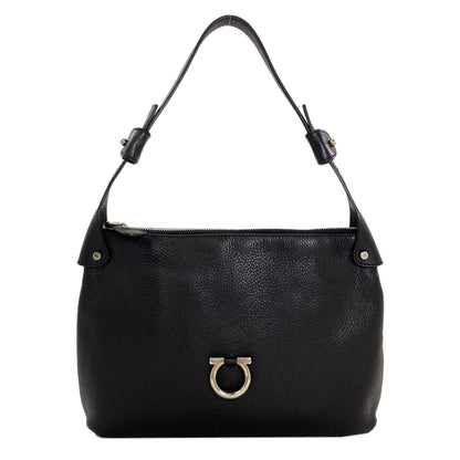 Salvatore Ferragamo Gancini Shoulder Bag Leather Ladies [Used]