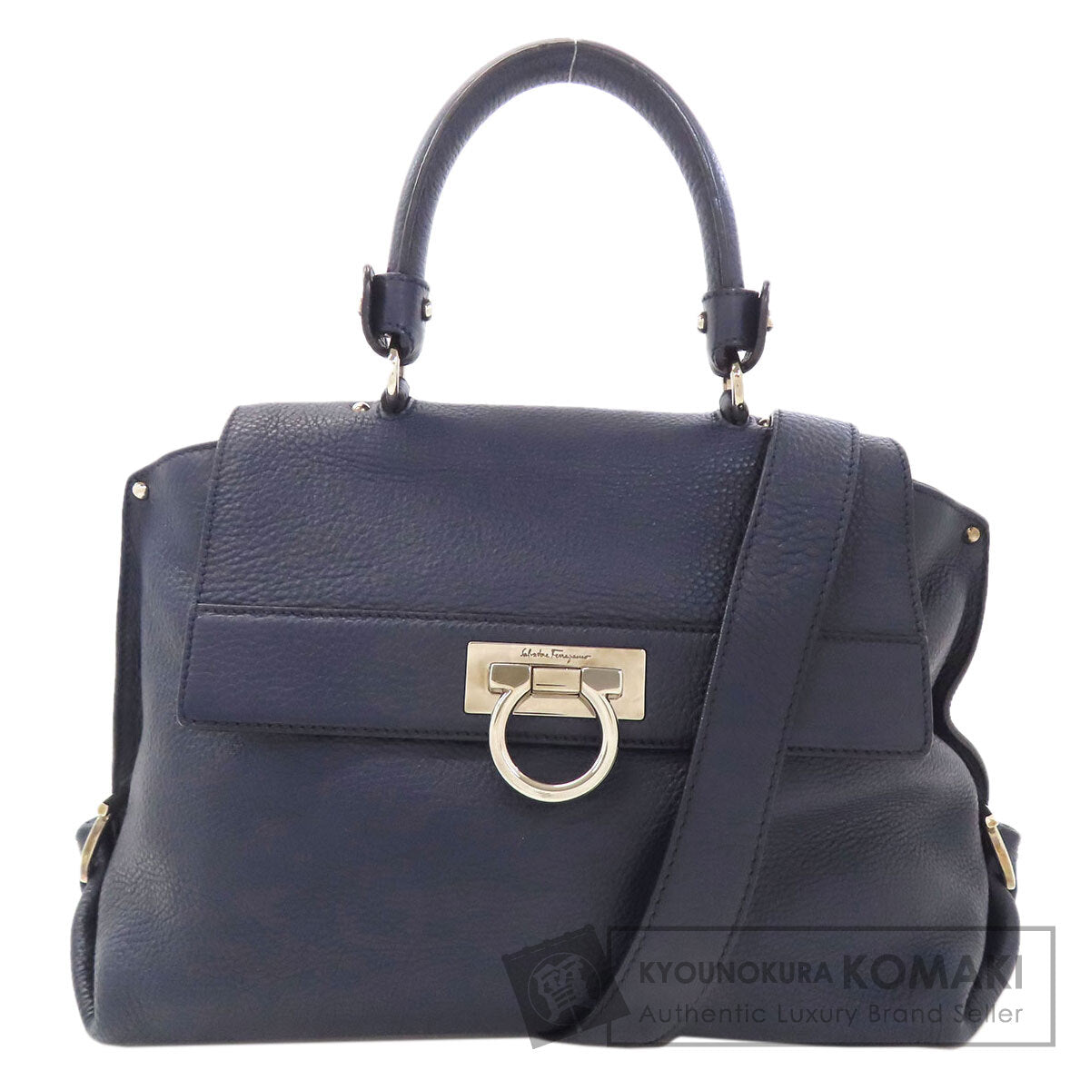 サルヴァトーレフェラガモ ガンチーニ金具 2WAY ハンドバッグ レザー レディース 【中古】【Salvatore Ferragamo】