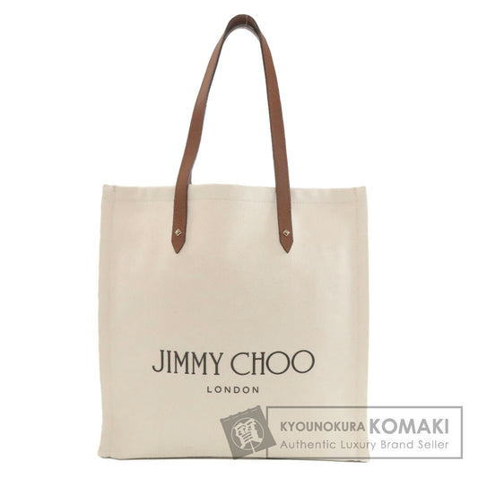 Jimmy Choo logo Tote Bag Canvas Ladies [Used]