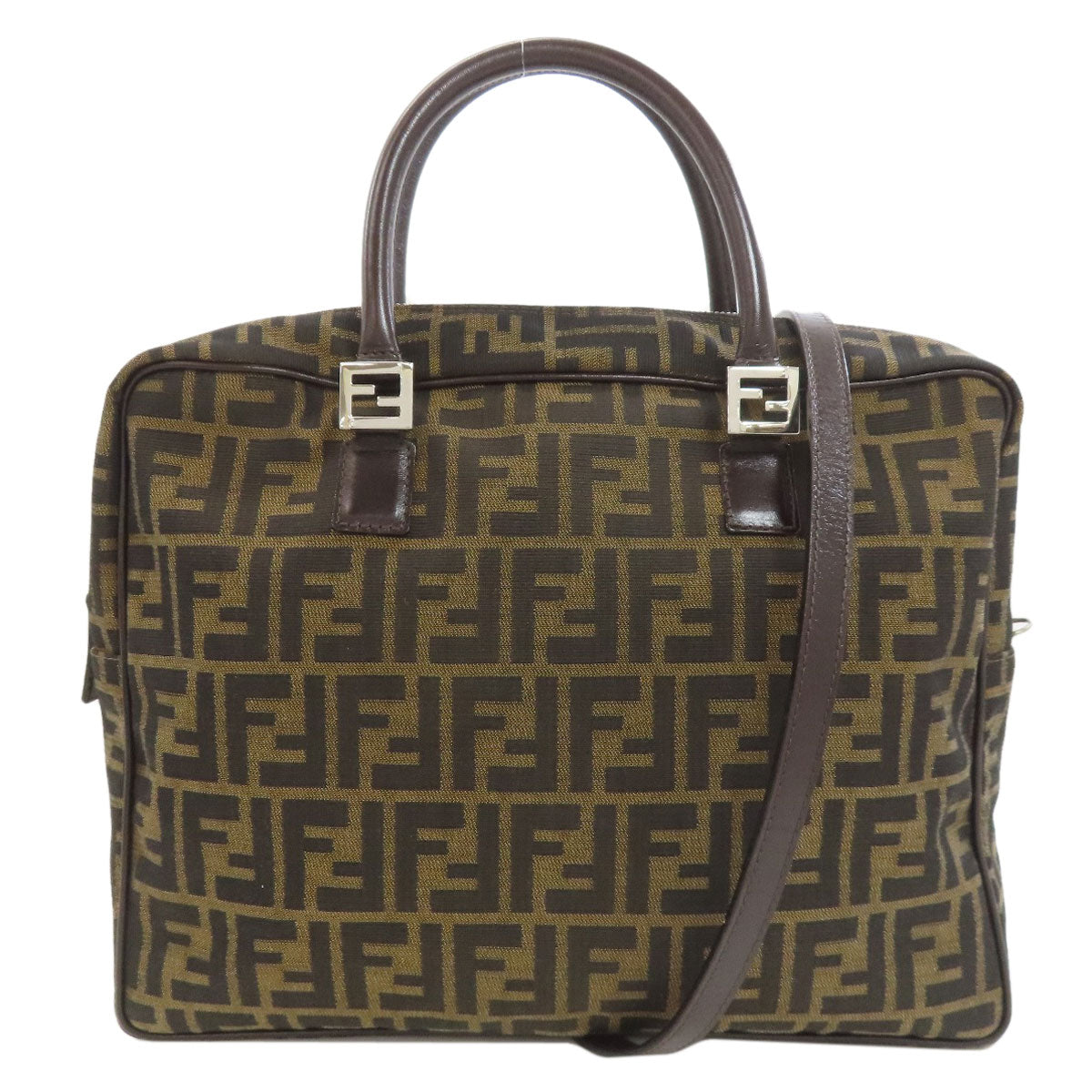 フェンディ ズッカ柄 2WAY ハンドバッグ キャンバス レディース 【中古】【FENDI】