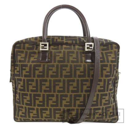 フェンディ ズッカ柄 2WAY ハンドバッグ キャンバス レディース 【中古】【FENDI】