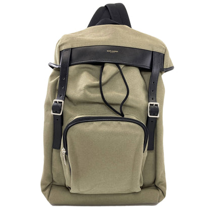 SAINT LAURENT logo Backpack Â· Daypack Canvas Ladies [Used]