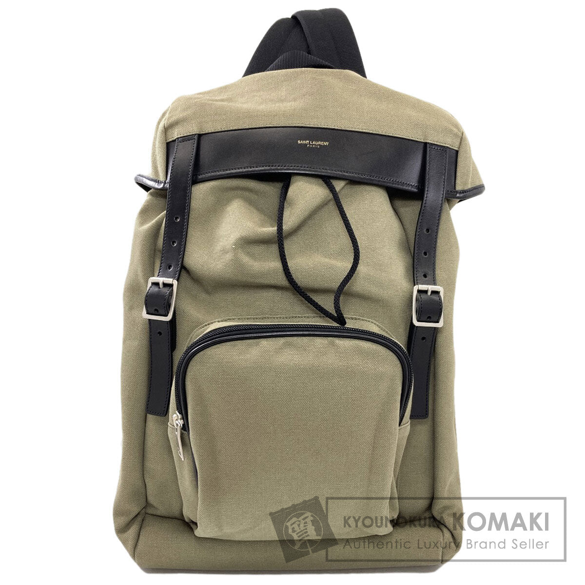SAINT LAURENT logo Backpack Â· Daypack Canvas Ladies [Used]
