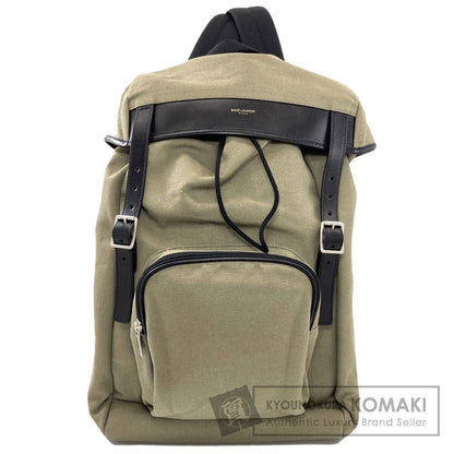 SAINT LAURENT logo Backpack Â· Daypack Canvas Ladies [Used]