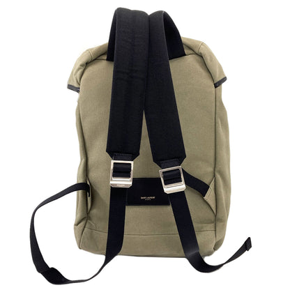 SAINT LAURENT logo Backpack Â· Daypack Canvas Ladies [Used]