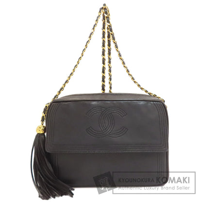 CHANEL Fringe ChainShoulder GoldHardware Shoulder Bag Lambskin Ladies [Used]