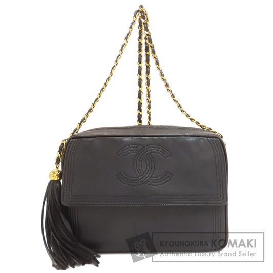 CHANEL Fringe ChainShoulder GoldHardware Shoulder Bag Lambskin Ladies [Used]