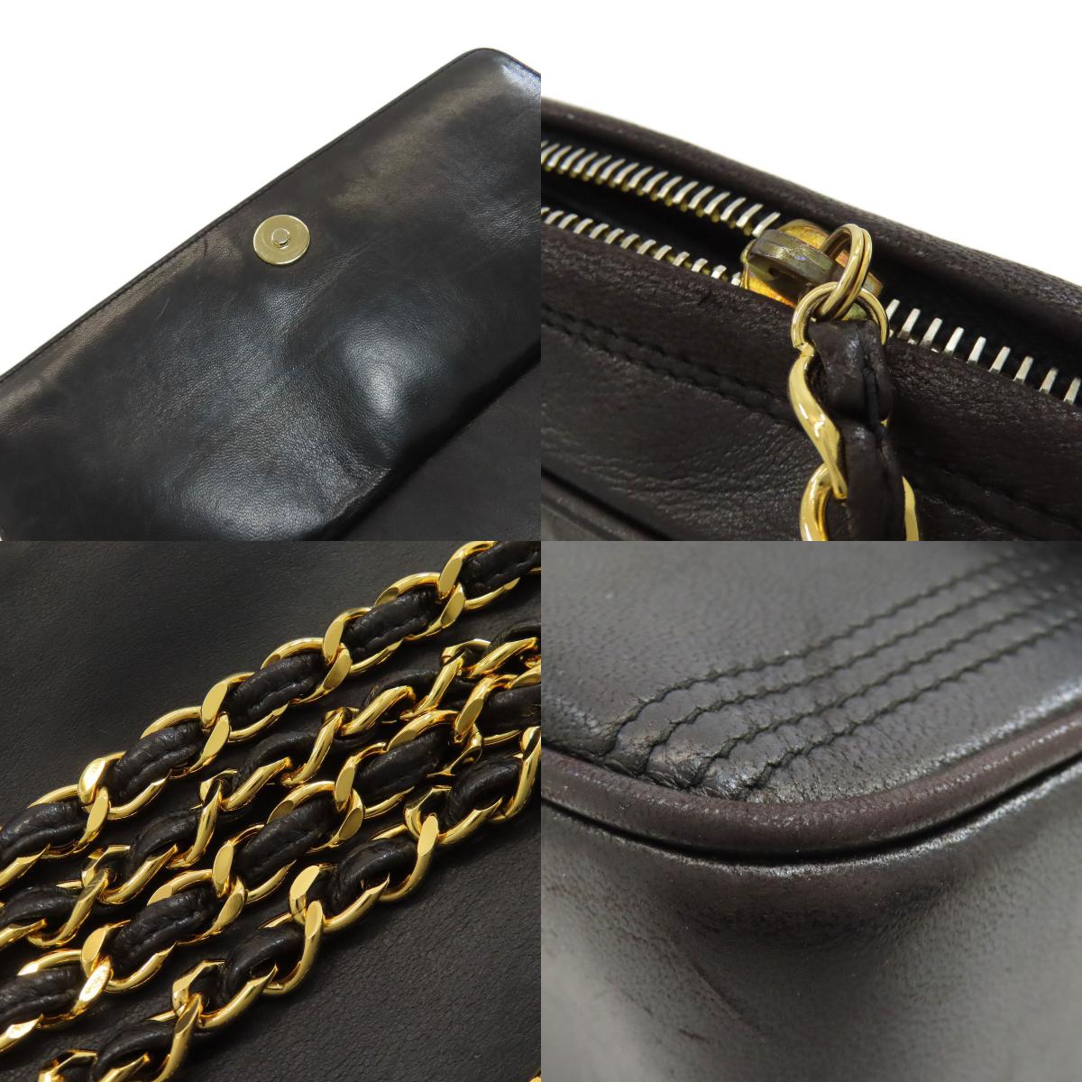 CHANEL Fringe ChainShoulder GoldHardware Shoulder Bag Lambskin Ladies [Used]