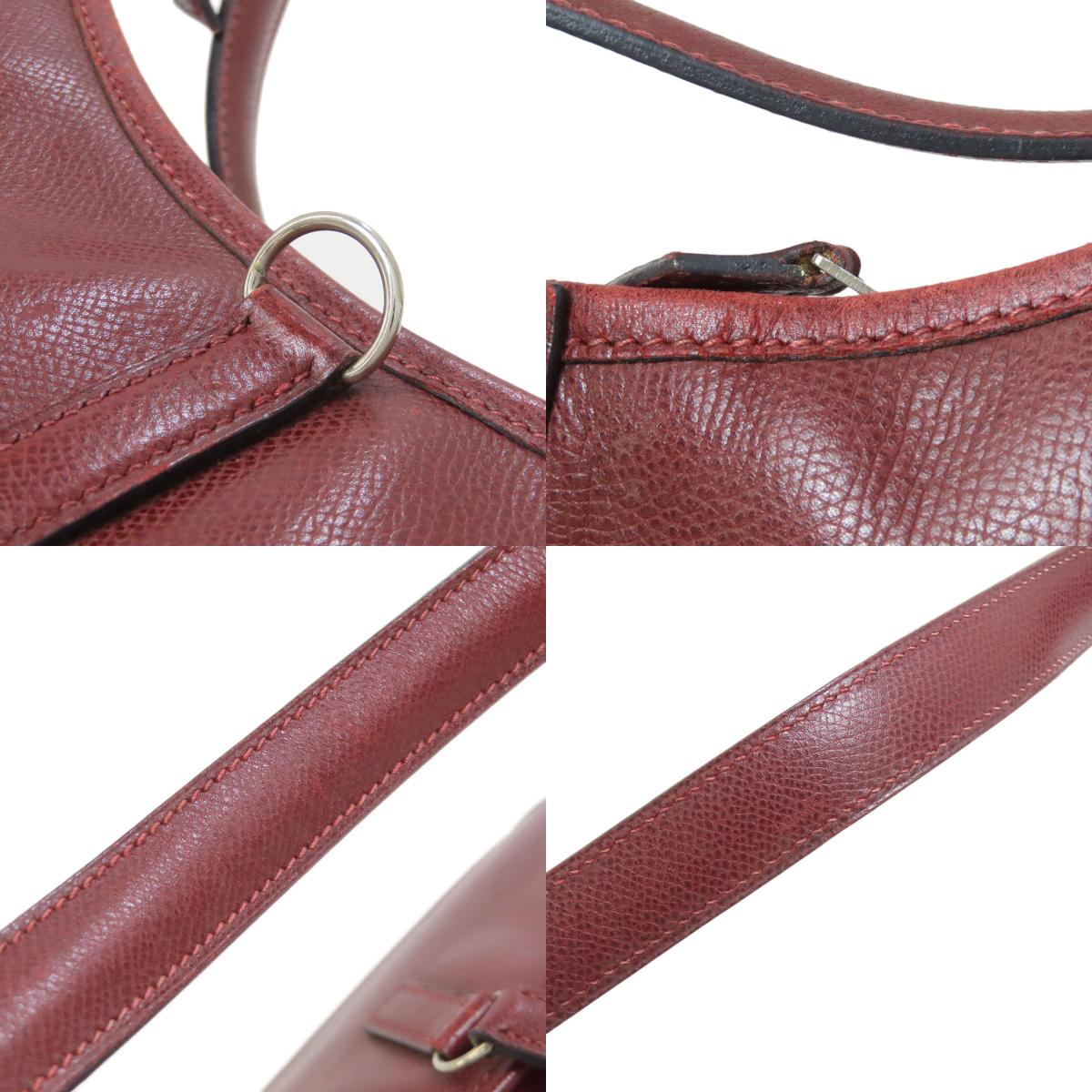 エルメス トリム31 ルージュアッシュ シルバー金具 ショルダーバッグ リセ レディース 【中古】【HERMES】