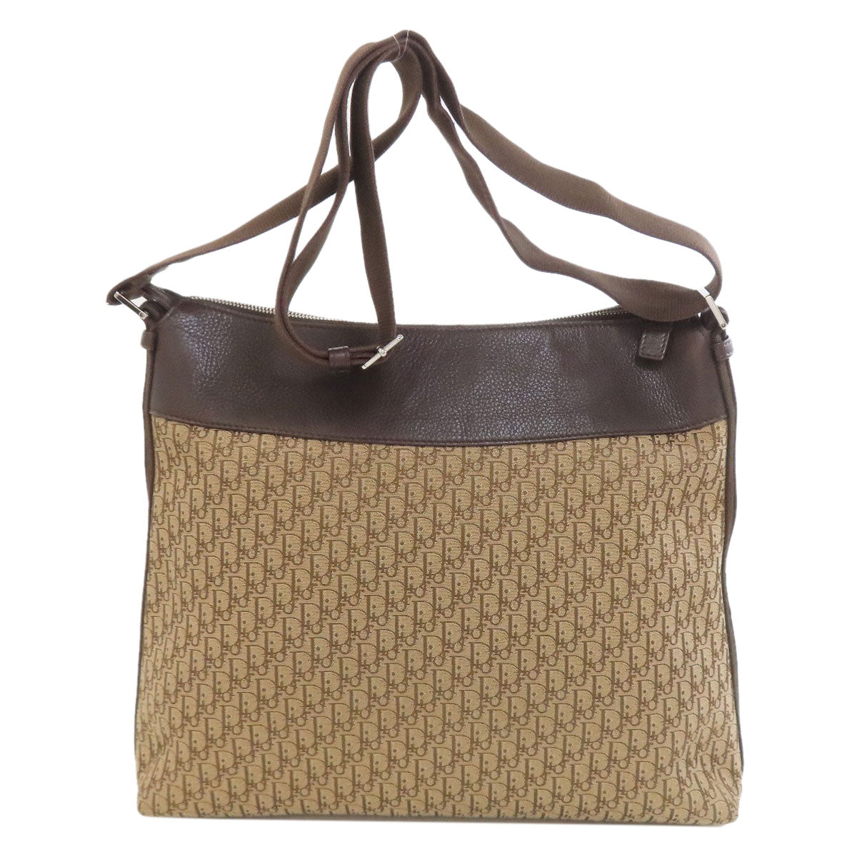クリスチャンディオール トロッター柄 ショルダーバッグ キャンバス/レザー レディース 【中古】【CHRISTIAN DIOR】