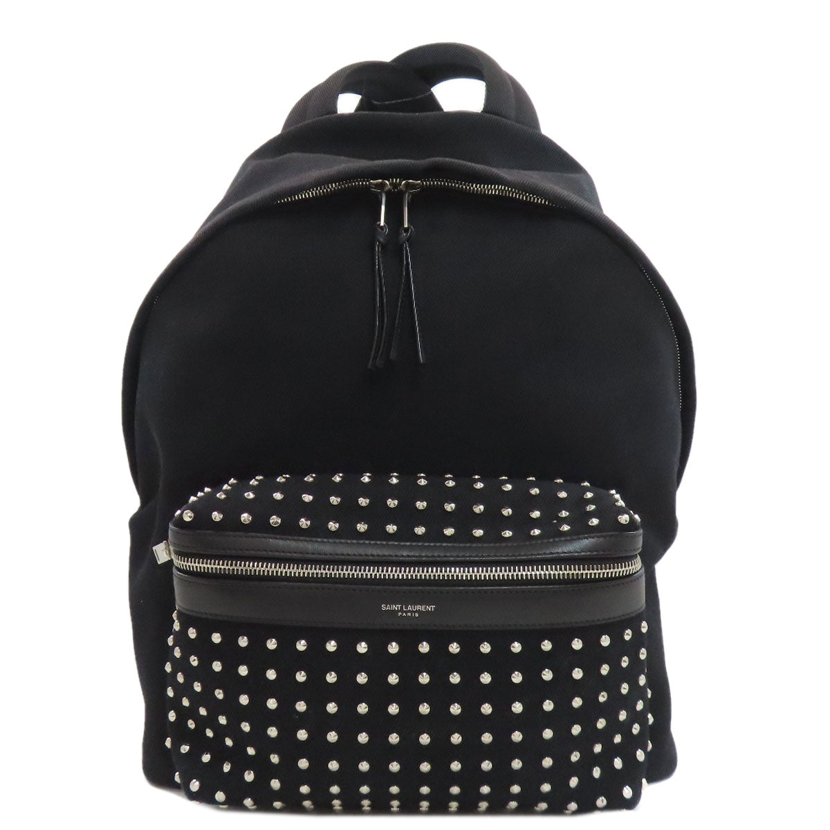 サンローラン スタッズ リュック・デイパック キャンバス レディース 【中古】【SAINT LAURENT】