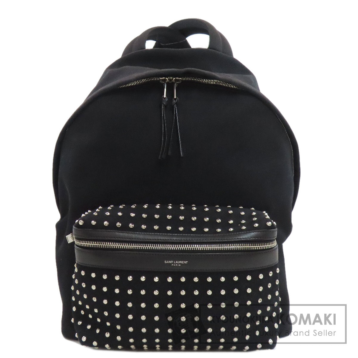 サンローラン スタッズ リュック・デイパック キャンバス レディース 【中古】【SAINT LAURENT】