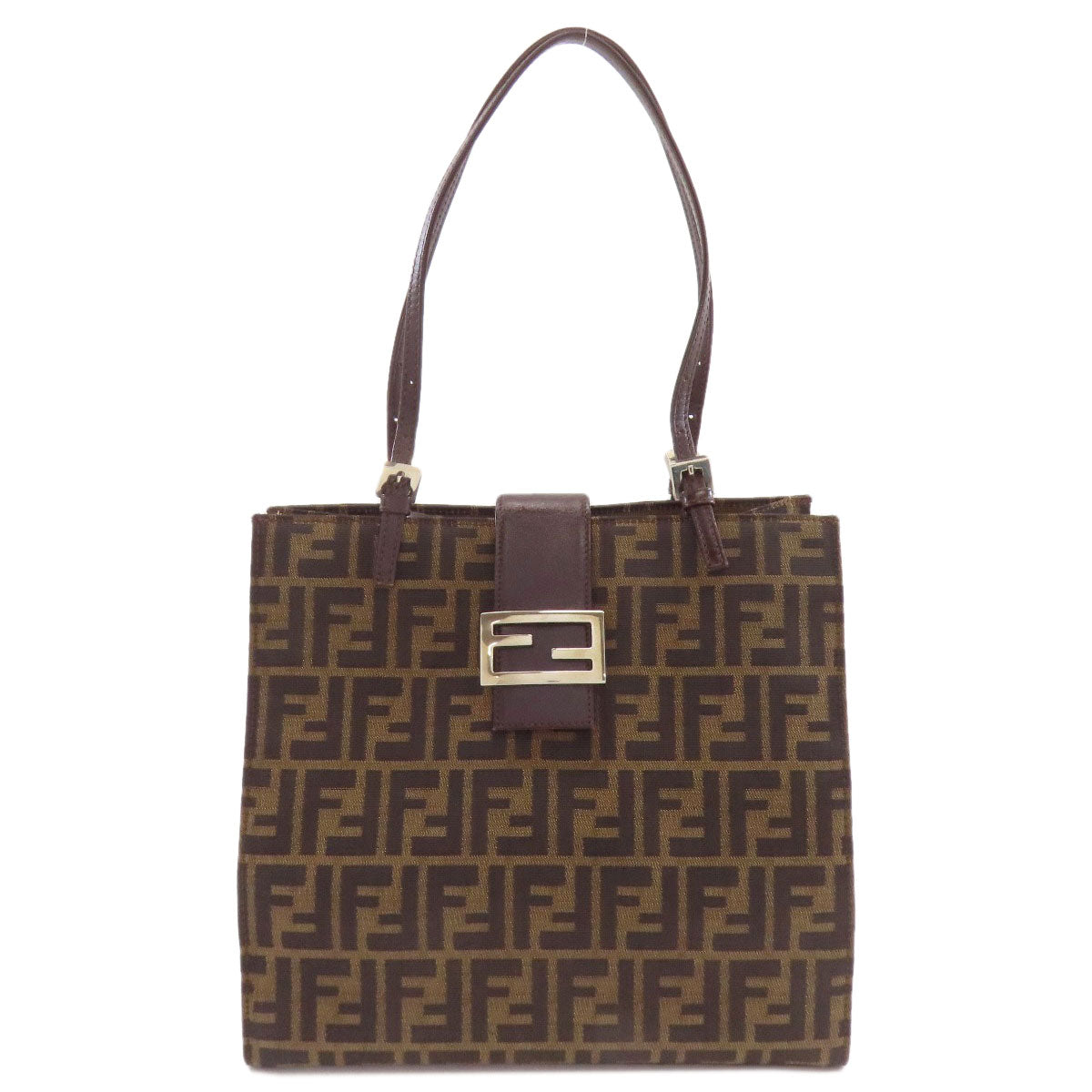 フェンディ ズッカ柄 トートバッグ キャンバス レディース 【中古】【FENDI】