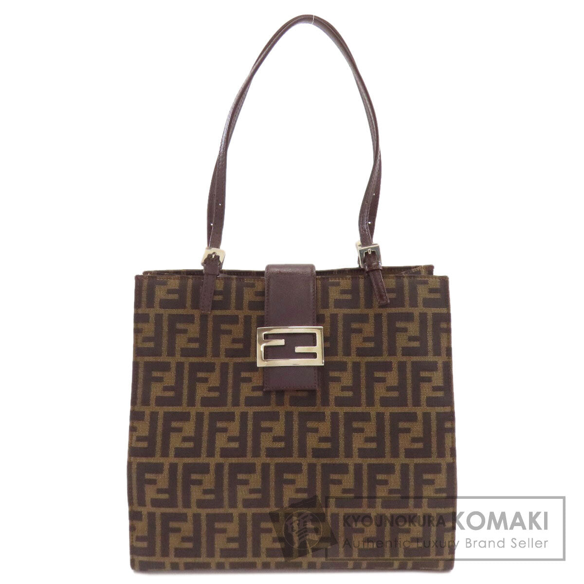 フェンディ ズッカ柄 トートバッグ キャンバス レディース 【中古】【FENDI】