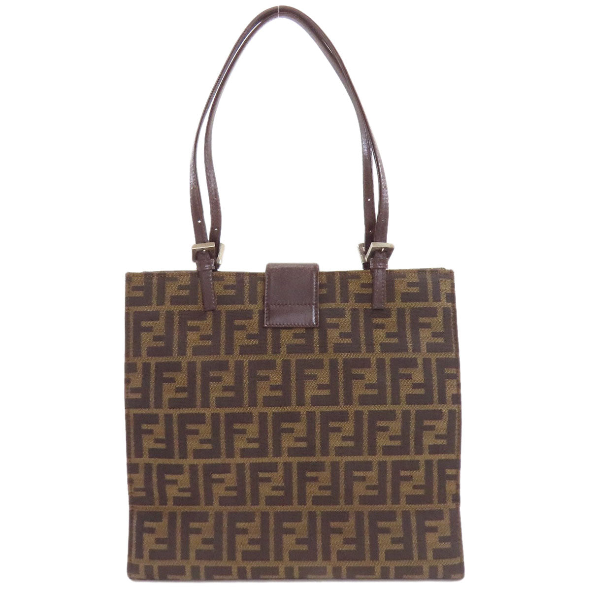 フェンディ ズッカ柄 トートバッグ キャンバス レディース 【中古】【FENDI】