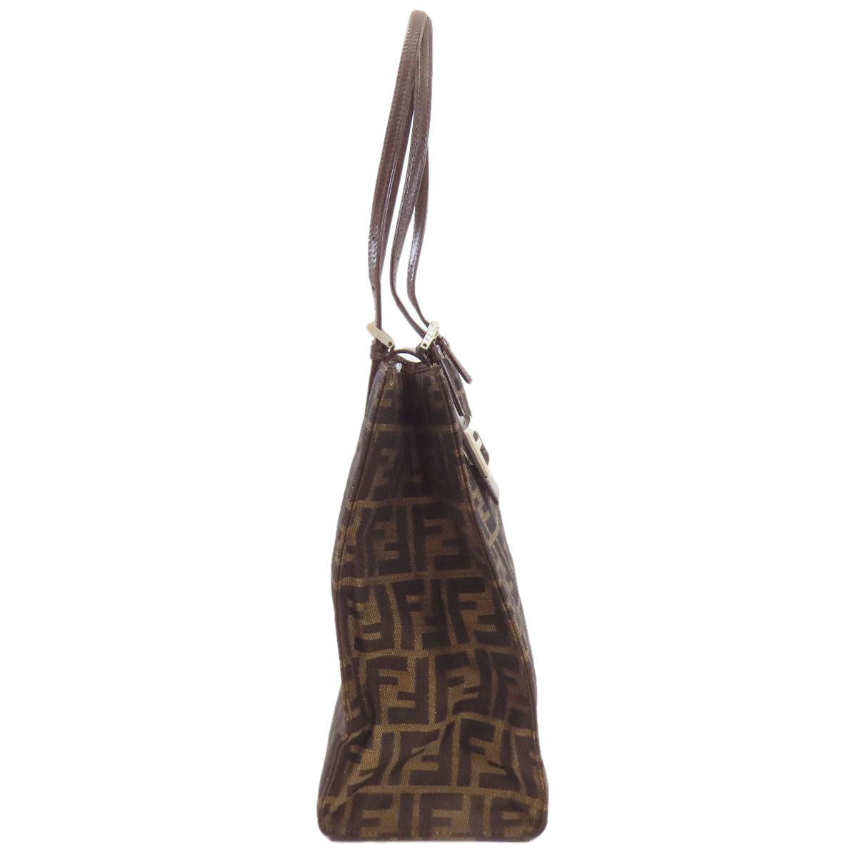 フェンディ ズッカ柄 トートバッグ キャンバス レディース 【中古】【FENDI】