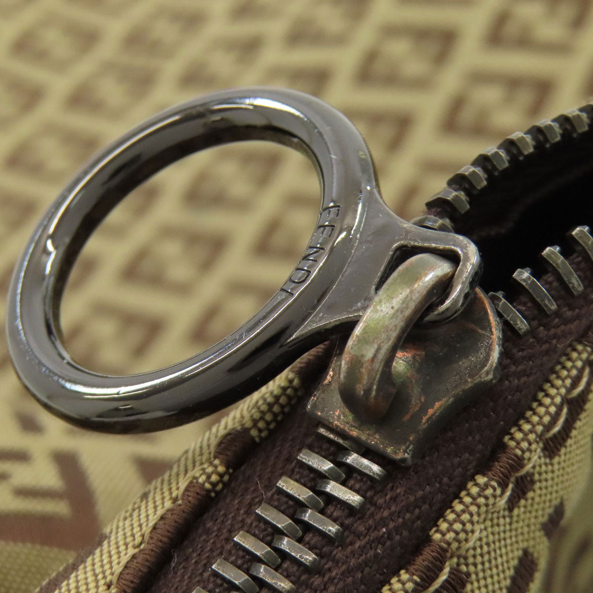フェンディ ワンショルダー ズッキーノ ショルダーバッグ キャンバス レディース 【中古】【FENDI】