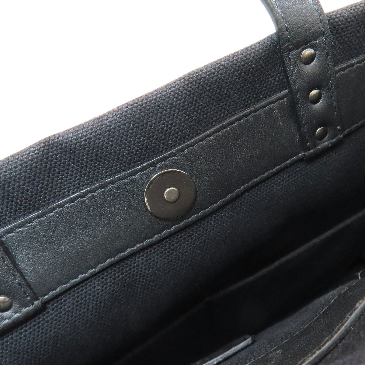 VALENTINO Studs Tote Bag Canvas Ladies [Used]
