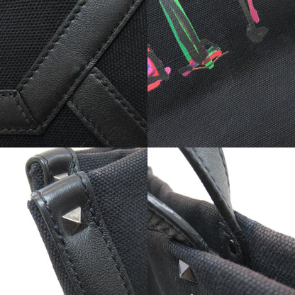 VALENTINO Studs Tote Bag Canvas Ladies [Used]