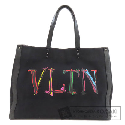 VALENTINO Studs Tote Bag Canvas Ladies [Used]