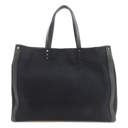 VALENTINO Studs Tote Bag Canvas Ladies [Used]