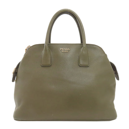 PRADA Logo Hardware Handbag Safiano Ladies [Used]