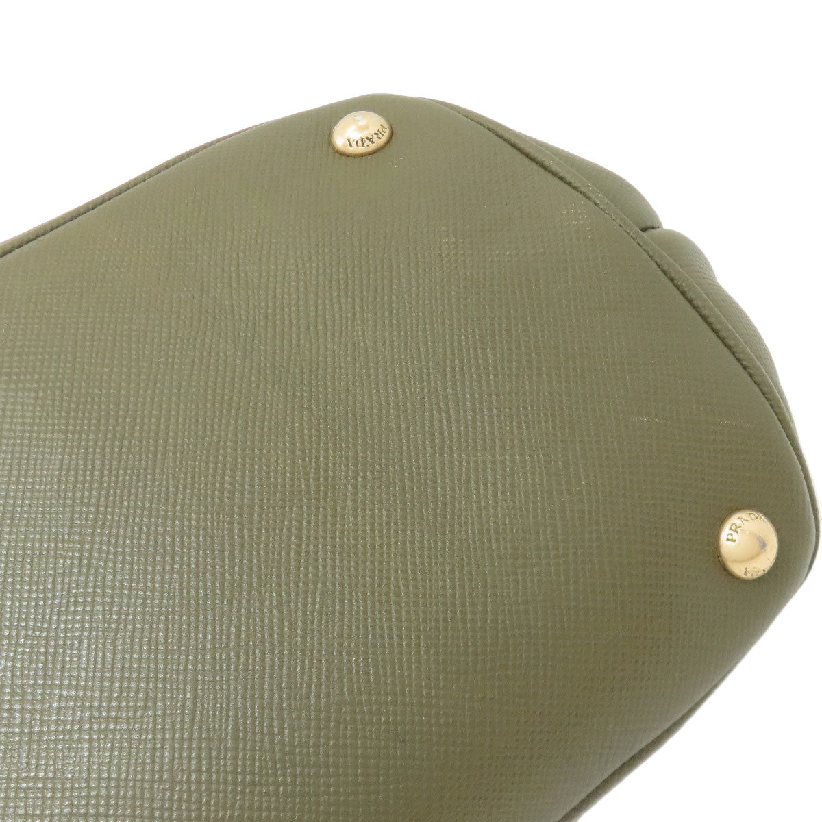 PRADA Logo Hardware Handbag Safiano Ladies [Used]