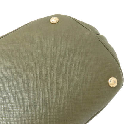 PRADA Logo Hardware Handbag Safiano Ladies [Used]